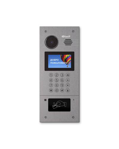 AA-07FB SILVER. Вызывная панель IP-домофона. BAS-IP в Артеме