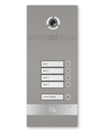 BI-04FB SILVER. Вызывная панель IP-домофона. BAS-IP в Артеме