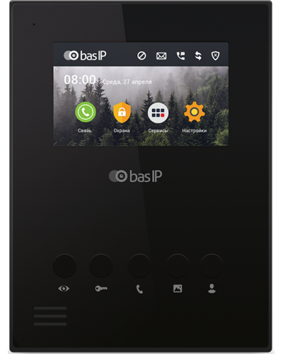 AU-04LA (AU-04L) BLACK. Монитор IP-домофона. BAS-IP в Артеме