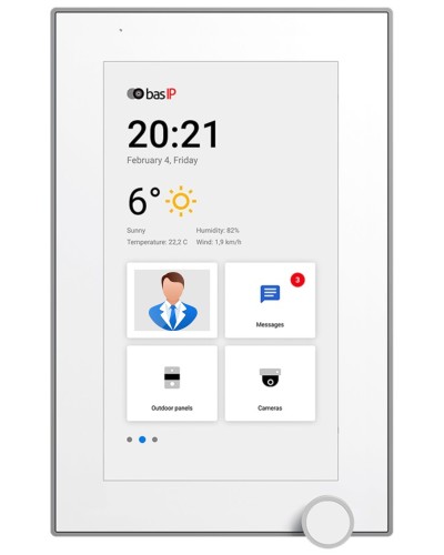 AZ-07L WHITE. Монитор IP-видеодомофона цветной. BAS-IP в Артеме