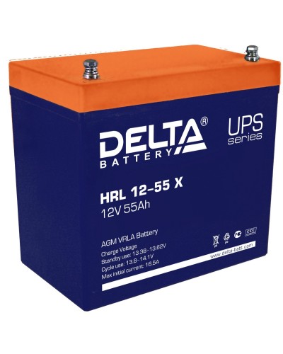 Delta HRL 12-55 X. Аккумулятор герметичный свинцово-кислотный. Delta в Артеме