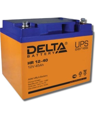 Delta HR 12-40. Аккумулятор герметичный свинцово-кислотный. Delta в Артеме