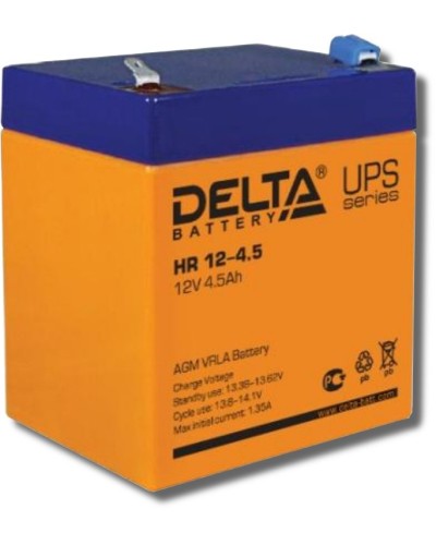 Delta HR 12-4.5. Аккумулятор герметичный свинцово-кислотный. Delta в Артеме