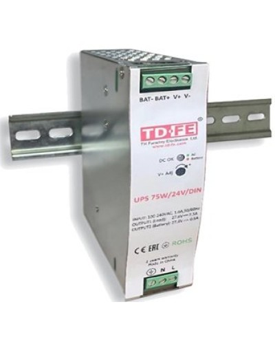 UPS 75W/24V/DIN. Блок бесперебойного питания. FARADAY в Артеме