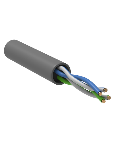 GENERICA U/UTP 5E 24AWG 2PR PVC серый (BC1-C5E02-111-100-R-G). Кабель «витая пара» (LAN) для структурированных систем связи. IEK в Артеме