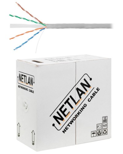 U/UTP 4pair, Cat6, Solid, In, PVC (EC-UU004-6-PVC-GY). Кабель «витая пара» (LAN) для структурированных систем связи. NETLAN в Артеме