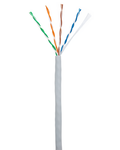 U/UTP 4pair, Cat5e, In, PVC (CCA-UU004-5E-PVC-GY). Кабель «витая пара» (LAN) для структурированных систем связи. NETLAN в Артеме