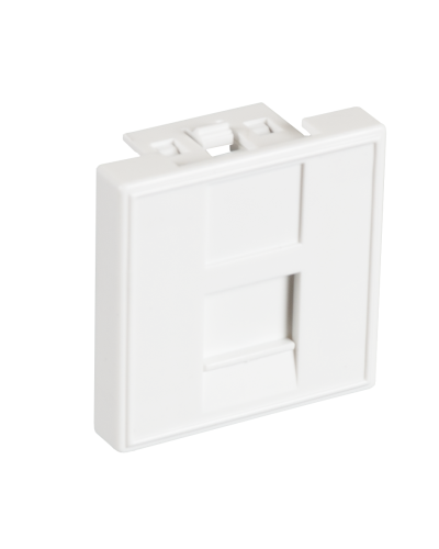 EC-IMF-1-WT-10 (10шт). Вставка 45x45 (Mosaic) для 1 модуля Keystone Jack. NETLAN в Артеме