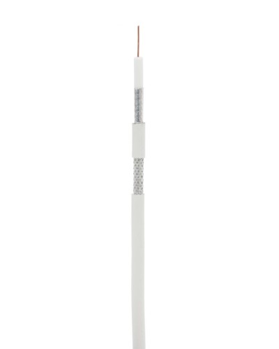 RG-6 CCS, In, PVC (EC-C2-32123A-WT-1). Кабель коаксиальный омедненный. NETLAN в Артеме