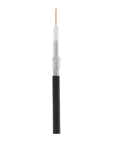 RG-6 CCS, Out, PE (EC-C2-32123B-BK-3). Кабель коаксиальный омедненный. NETLAN в Артеме