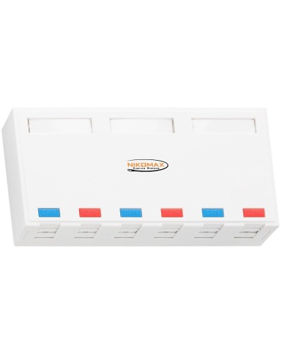 NMC-MB6P-ST-WT. Корпус настенной розетки. NIKOMAX в Артеме