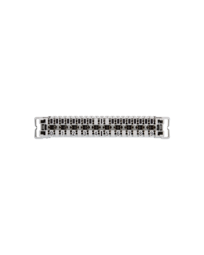 NMC-PL10-CU-10 (10 шт). Плинт неразмыкаемый, (0...9), крепление под кронштейн и круглые направляющие. NIKOMAX в Артеме