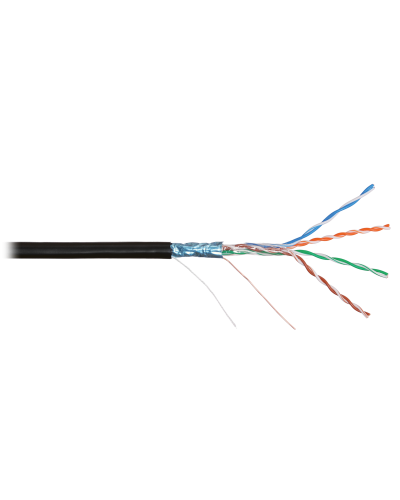 F/UTP 4pair, Cat5e, Solid, Out, PVC (NMC 2200B-BK). Кабель «витая пара» (LAN) для структурированных систем связи. NIKOMAX в Артеме