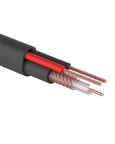 КВК-П-2 +2x0,50 мм² (Cu/Cu) черный PROconnect (01-4214). Кабель комбинированный для систем видеонаблюдения. PROCONNECT в Артеме