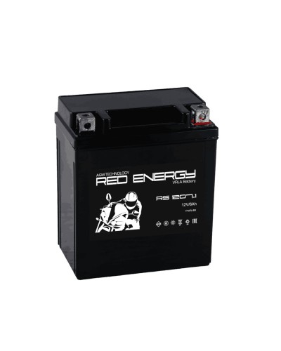 Red Energy RS 1207.1. Аккумулятор герметичный свинцово-кислотный стартерный. Red Energy в Артеме