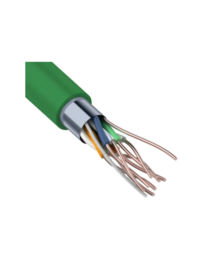 F/UTP, CAT 5e, нг(А)-LSLTx, 4х2х0,52мм, 24AWG, INDOOR, SOLID, зеленый, 305м REXANT (01-0161). Кабель «витая пара» (LAN) для структурированных систем связи. Rexant в Артеме