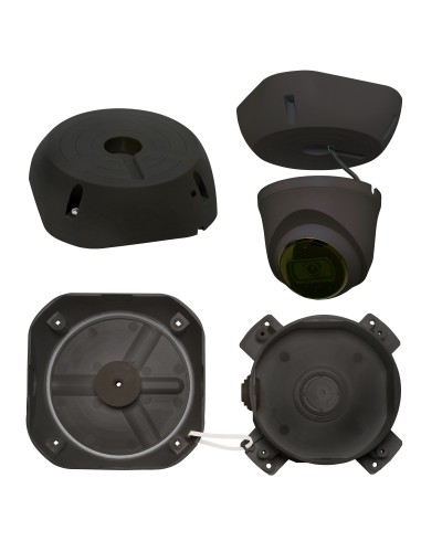 МК-4 PRO (цвет черный). Монтажная коробка для крепления уличных видеокамер. SLT в Артеме