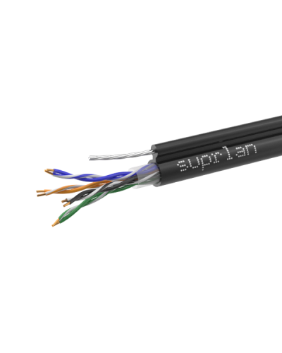 UTP Cat.5e 4x2xAWG24 Cu PE Outdoor T-FG8 (трос) Standard (01-0322-1). Кабель «витая пара» (LAN) для структурированных систем связи. SUPRLAN в Артеме