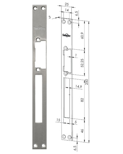 ST-SL502SP. Запорная планка длинная. Smartec в Артеме