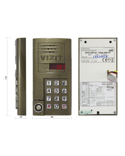 БВД-SM101T. Вызывная панель аудиодомофона. VIZIT в Артеме