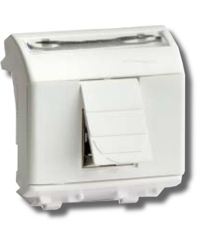 Розетка RJ-45 Brava 2 модуля белая (76450B): Розетка компьютерная с двумя разъёмами в Артеме