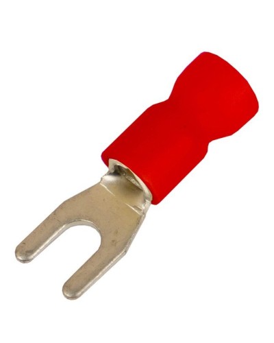 Наконечник вилочный НВИ 0,25-1,5 М4 (D4,3мм) (100 шт) (2A14P-EE-PVC). Наконечник вилочный с изолированным фланцем ПВХ. ДКС в Артеме