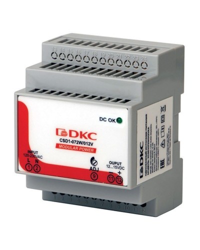 Источник питания однофазный, 72Вт, 3А, 24В (XCSD1072W024VAA). Источник питания  MODULAR POWER однофазный. ДКС в Артеме