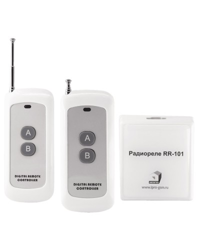 RR-101 + 2 пульта, 250-950 метров, двойное питание 12В и 220В. Комплект радиореле. ИПРо в Артеме