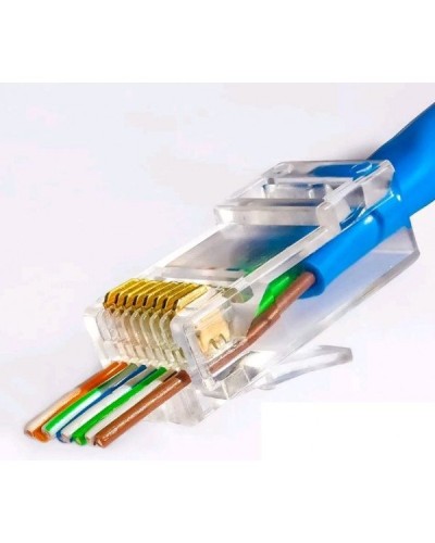 RJ-45 джек сквозной (8P8C) (100 шт). Разъем RJ-45. Прочие зарубежные в Артеме