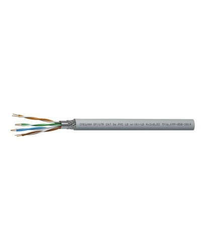 СПЕЦЛАН SF/UTP Cat 5e PVC LSнг(А)-LS 4х2х0,52. Кабель «витая пара» (LAN) для структурированных систем связи. Спецкабель в Артеме